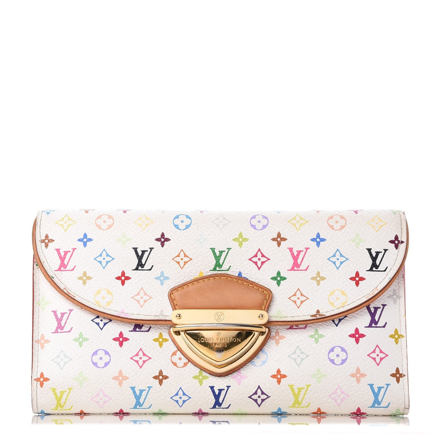 Monogram Multicolor Eugenie Wallet White Litchi