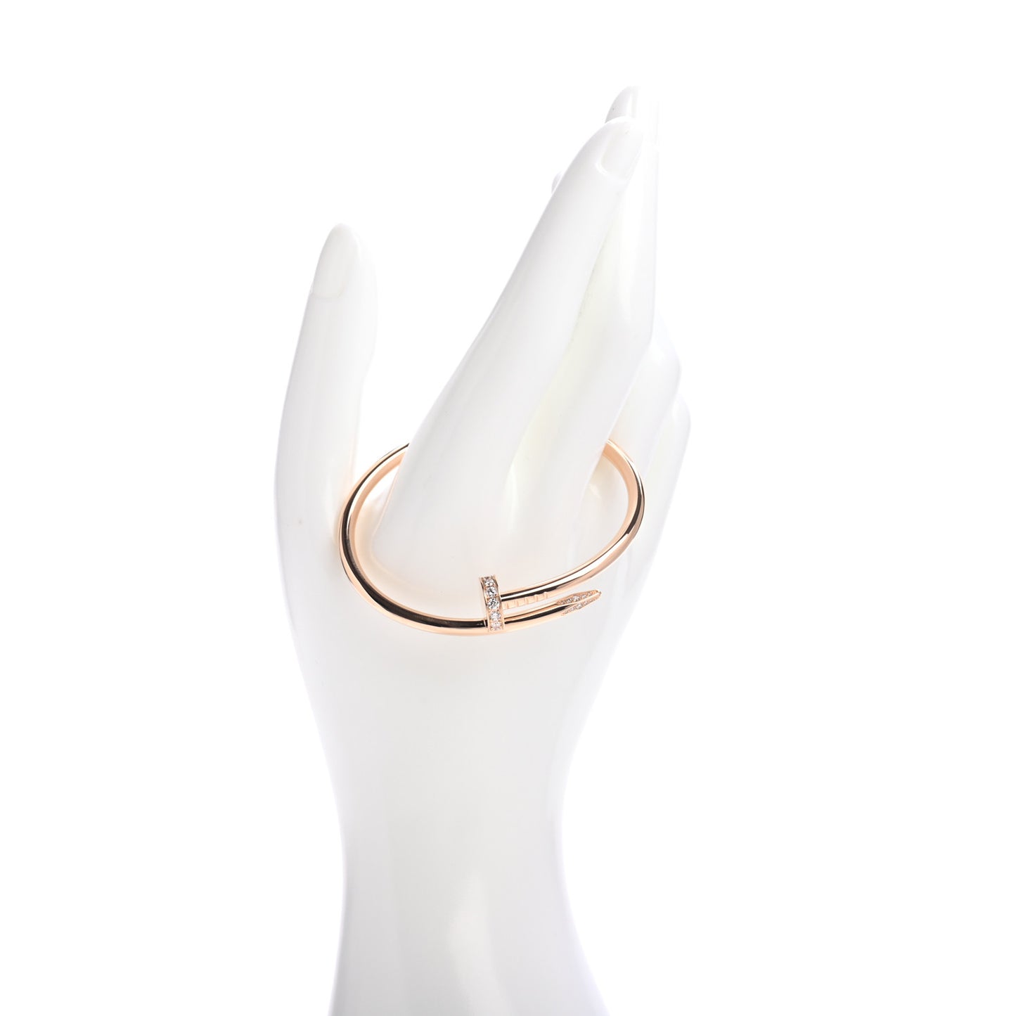18K Pink Gold Diamond Juste Un Clou Bracelet 16