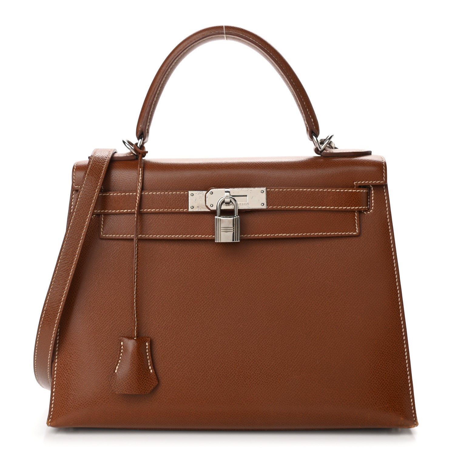 Hermes Courchevel Kelly Sellier 28 Gold 1 of 14