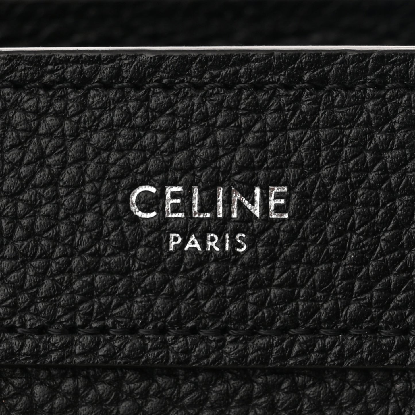 Drummed Calfskin Nano Luggage Black