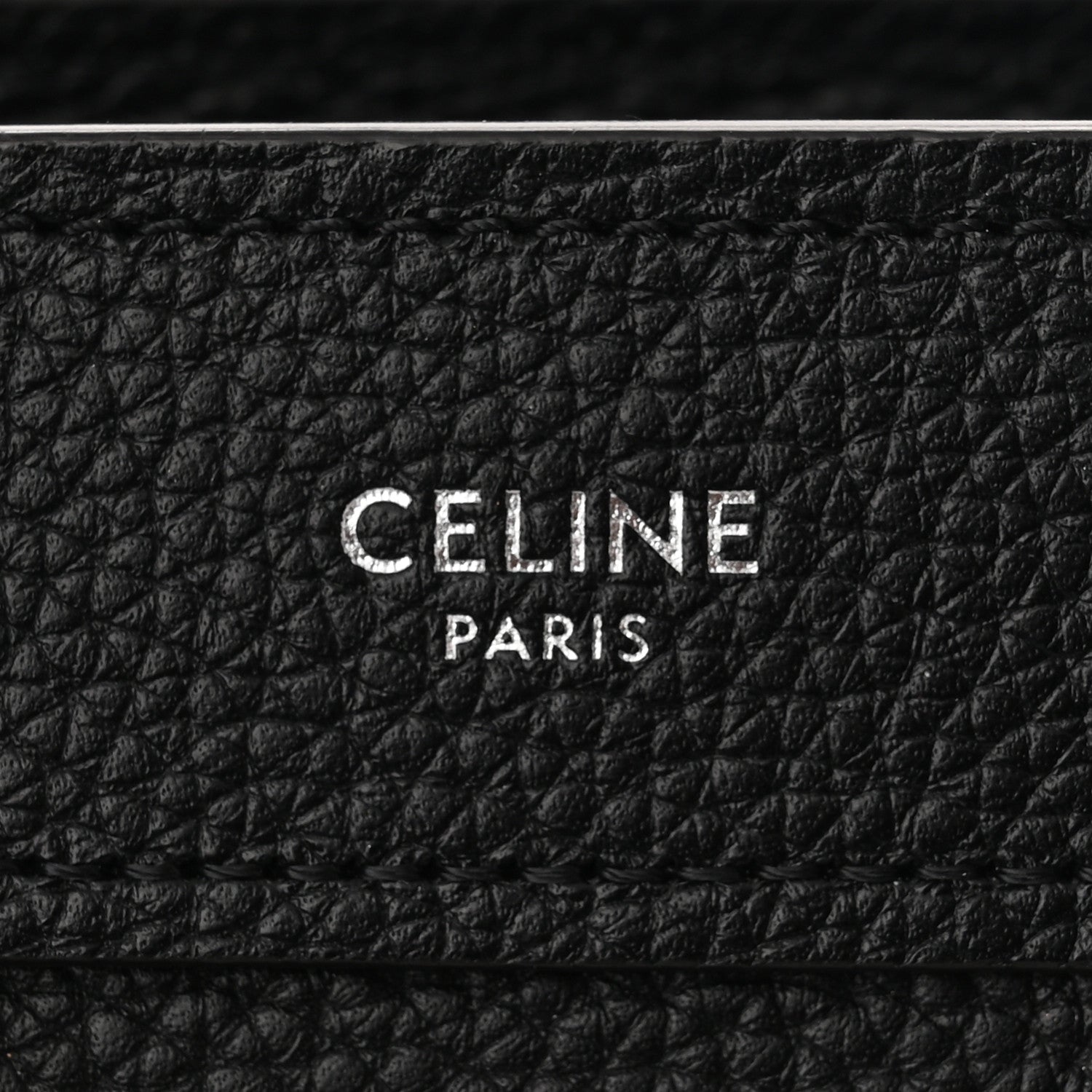 Celine Drummed Calfskin Nano Luggage Black 6 of 11