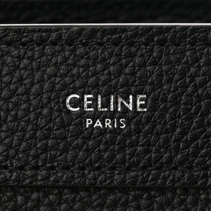 Celine Drummed Calfskin Nano Luggage Black 6 of 11