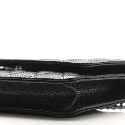 Chanel Caviar Quilted Wallet On Chain WOC Black 10 of 10