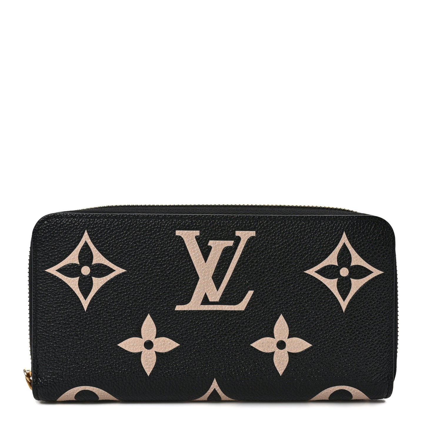 Empreinte Monogram Giant Zippy Wallet Black Beige