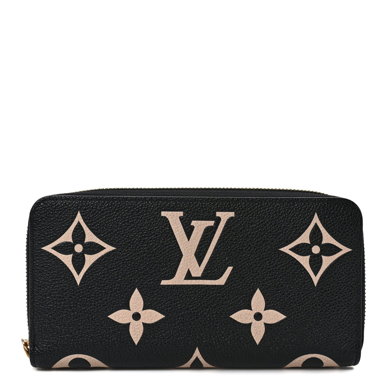 Louis Vuitton Empreinte Monogram Giant Zippy Wallet Black Beige 1 of 6