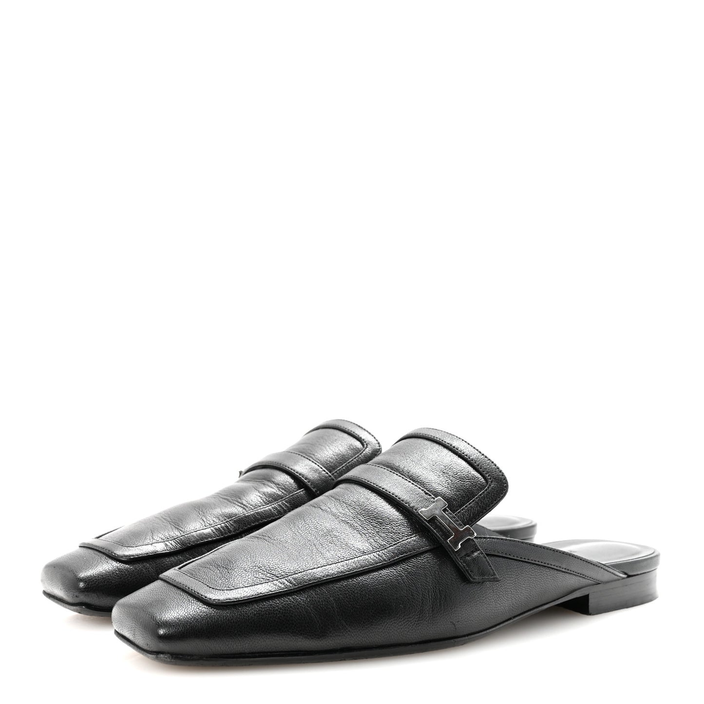 Goatskin Groupie Mules 39 Black
