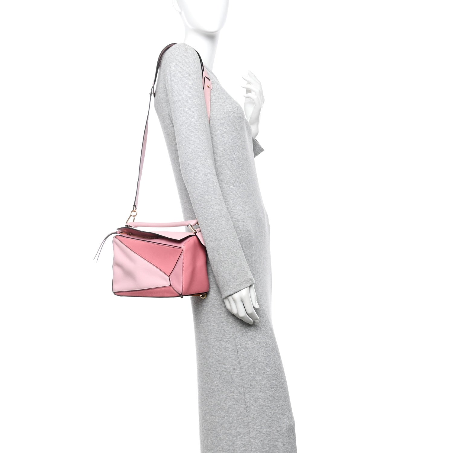 Loewe Calfskin Small Puzzle Bag Soft Pink 2 of 13