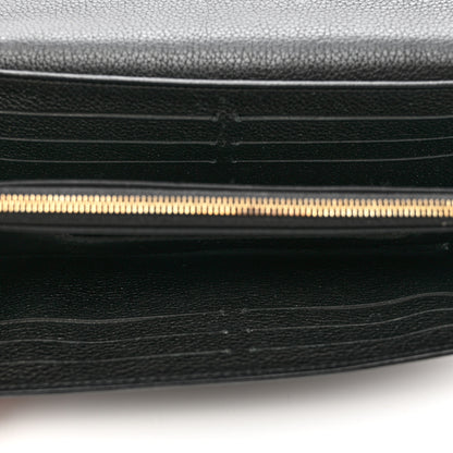 Louis Vuitton Calfskin Lockme Wallet Black 5 of 12