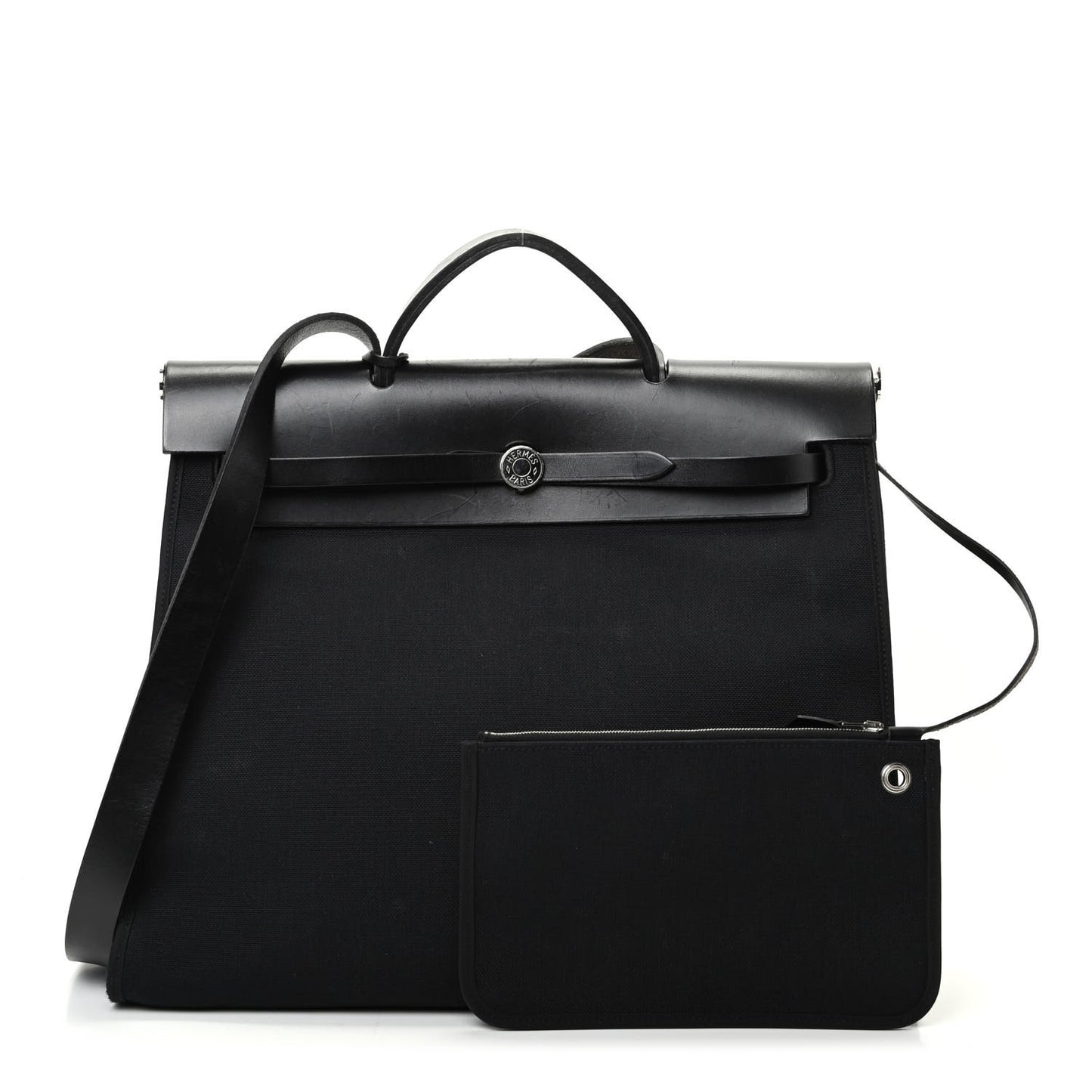 Toile Vache Calfskin Herbag 39 MM Black