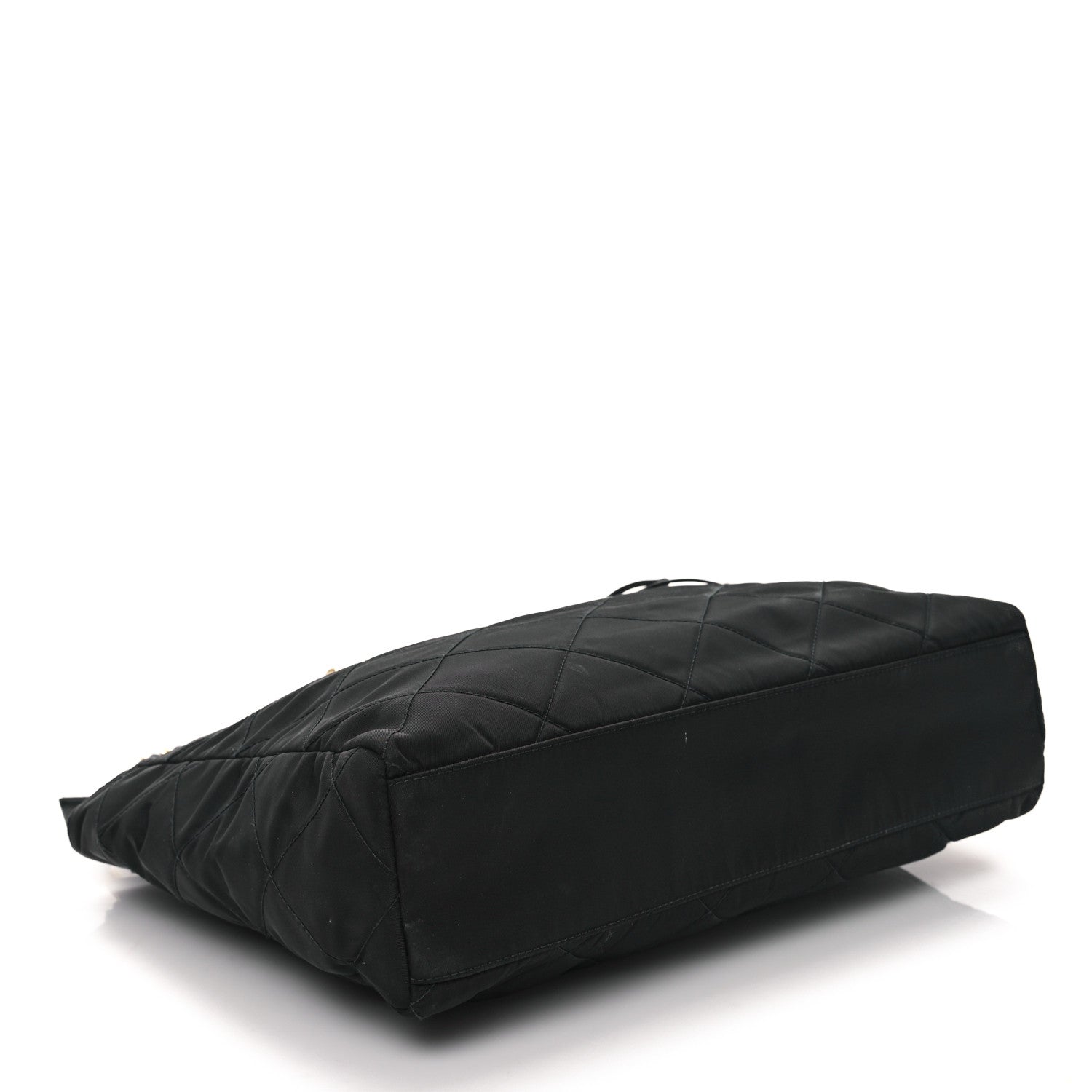 Prada Re-Nylon Impuntu Quilted Re-Edition 1995 Chaine Medium Tote Bag Black 4 of 11