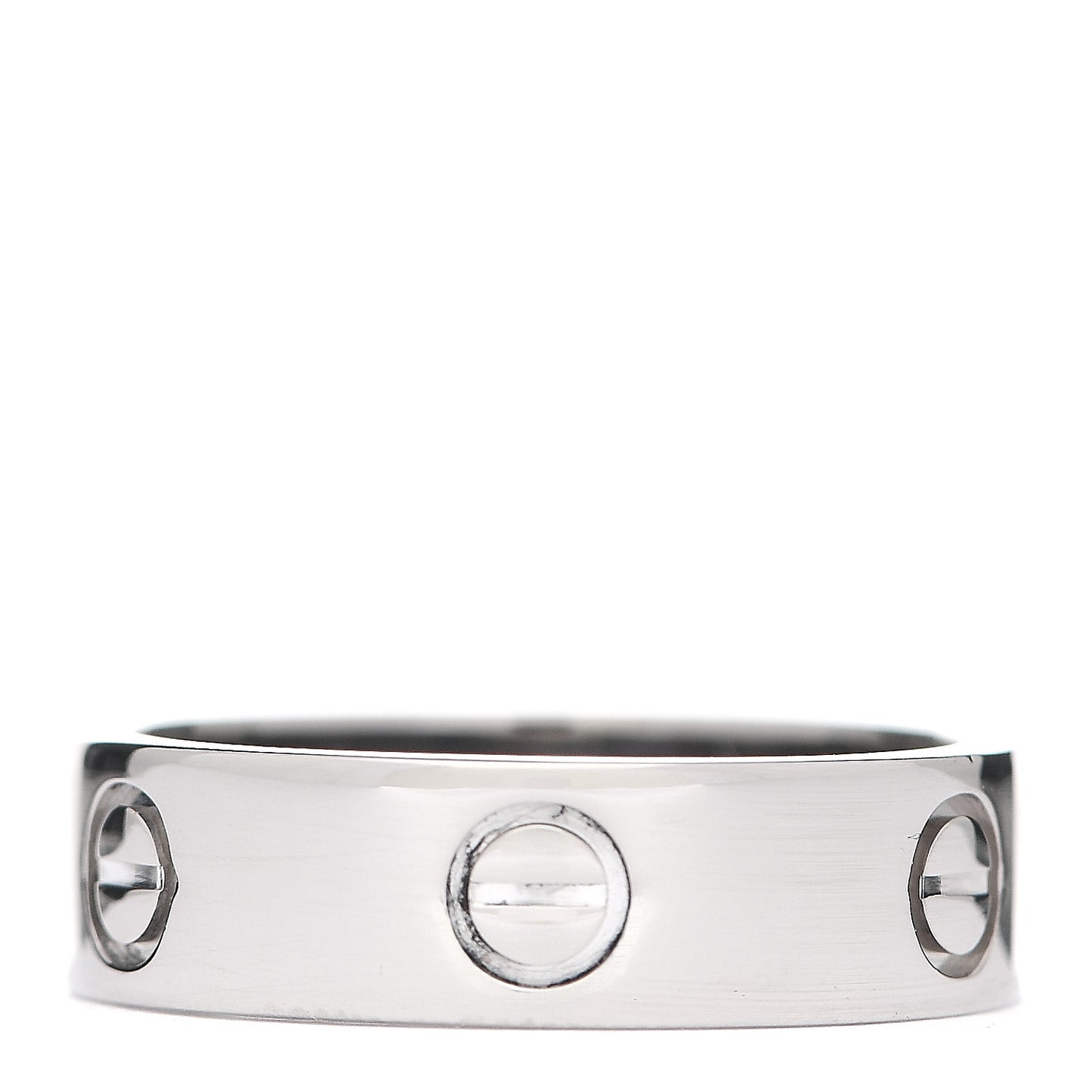 18K White Gold 5.5mm LOVE Ring 57 8