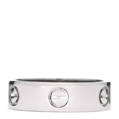 Cartier 18K White Gold 5.5mm LOVE Ring 57 8 3 of 5