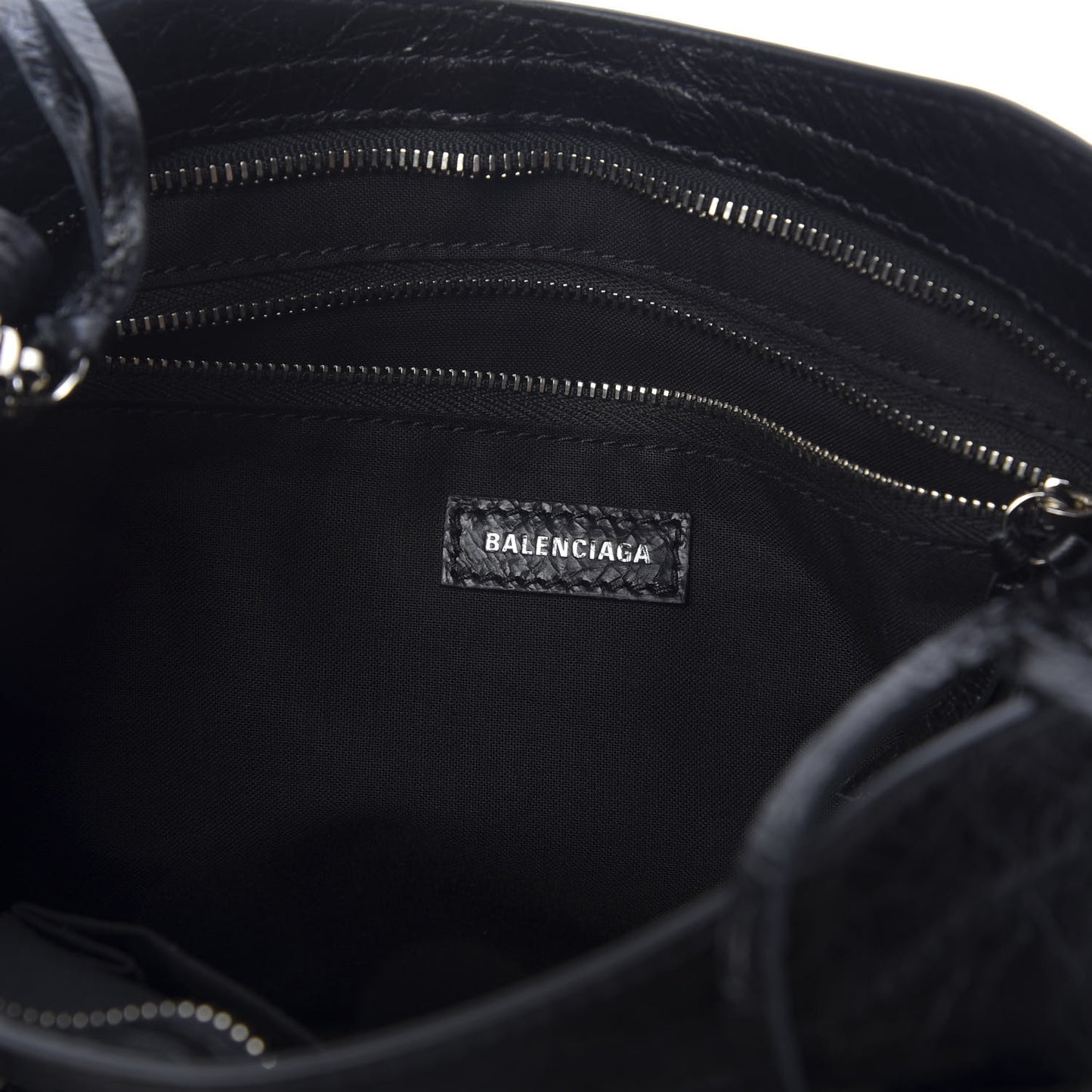 Agneau Classic Silver Hardware S City Black