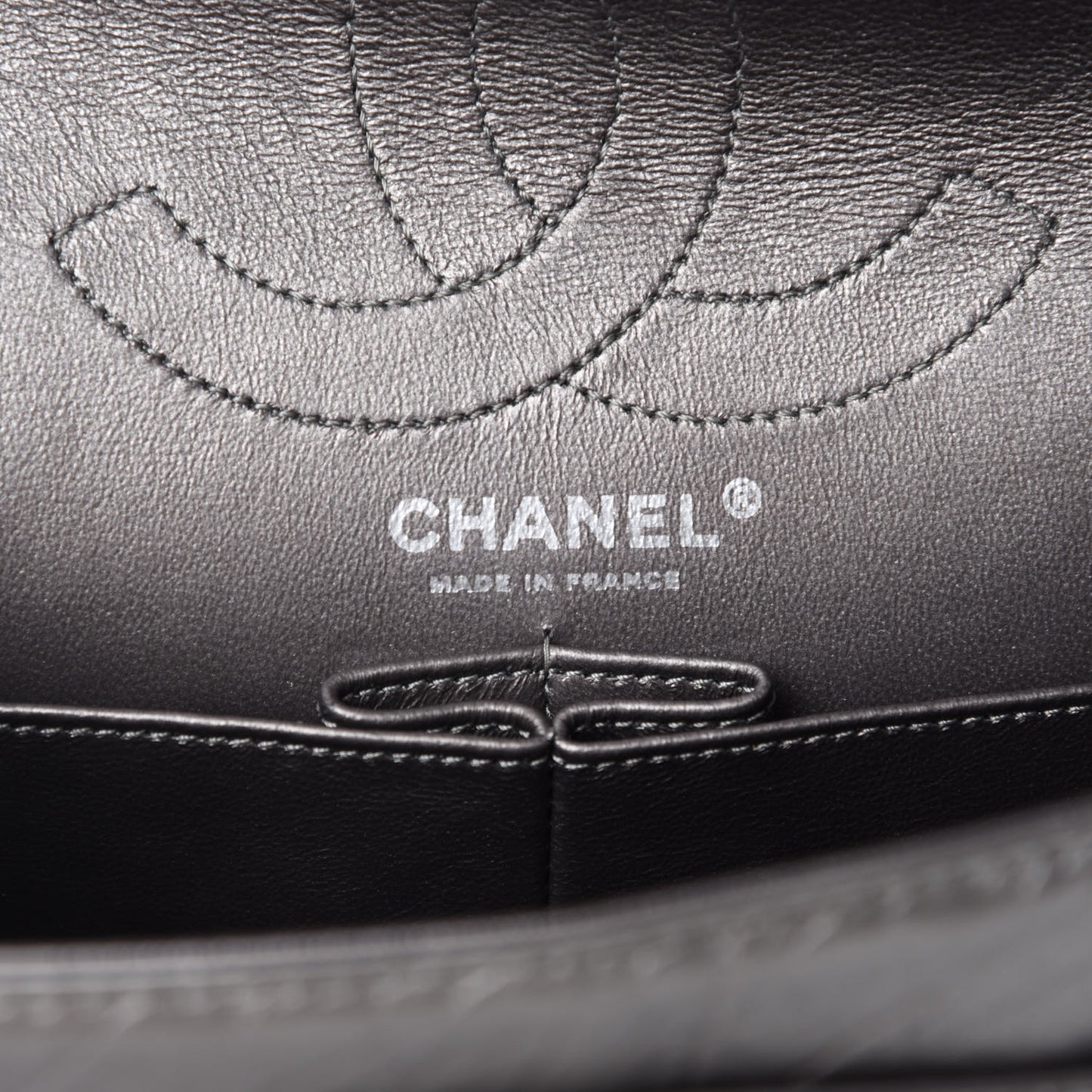 Metallic Aged Calfskin Quilted 2.55 Reissue 226 Flap Silver