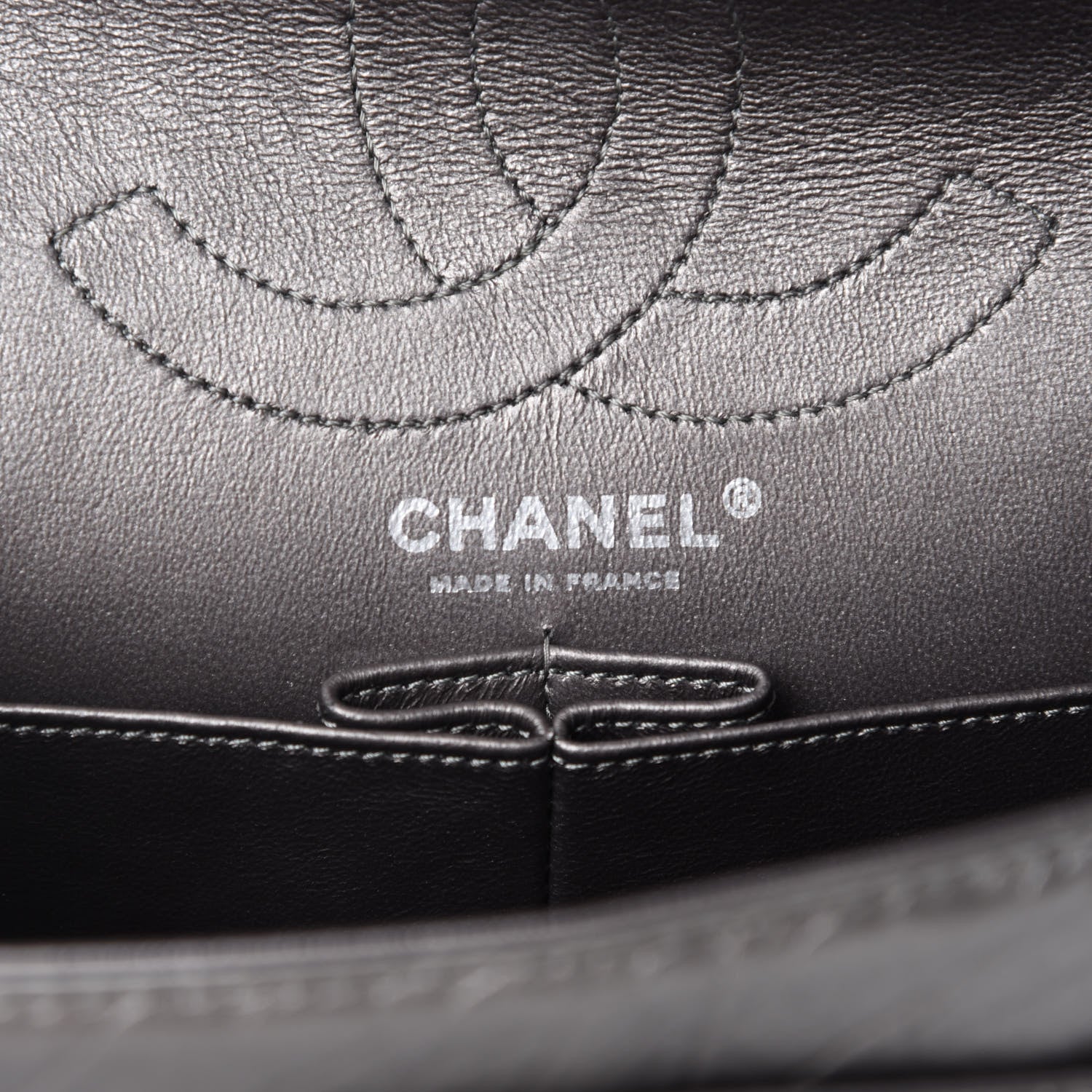 Chanel Metallic Aged Calfskin Quilted 2.55 Reissue 226 Flap Silver 8 of 10