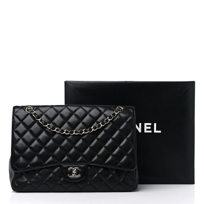 Chanel Caviar Quilted Maxi Single Flap Black 14 of 14
