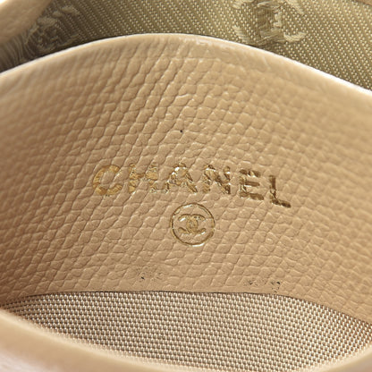 Chanel Calfskin CC Button Card Holder Beige 6 of 13