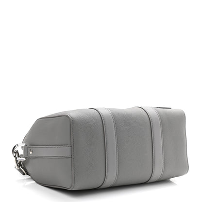 Louis Vuitton Grained Calfskin Aerogram City Keepall Gris 4 of 9