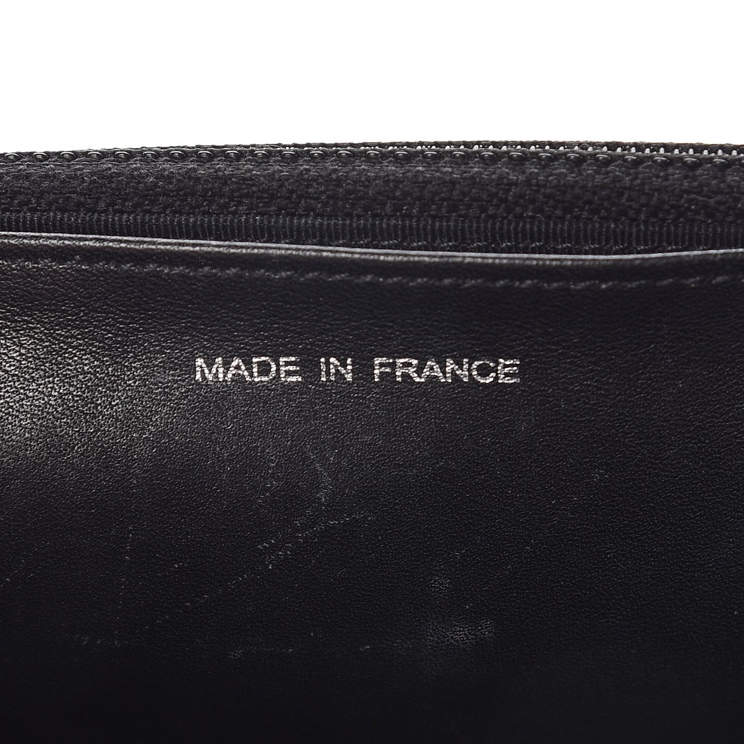Distressed Patent Calfskin Quilted Reissue Wallet On Chain WOC Black