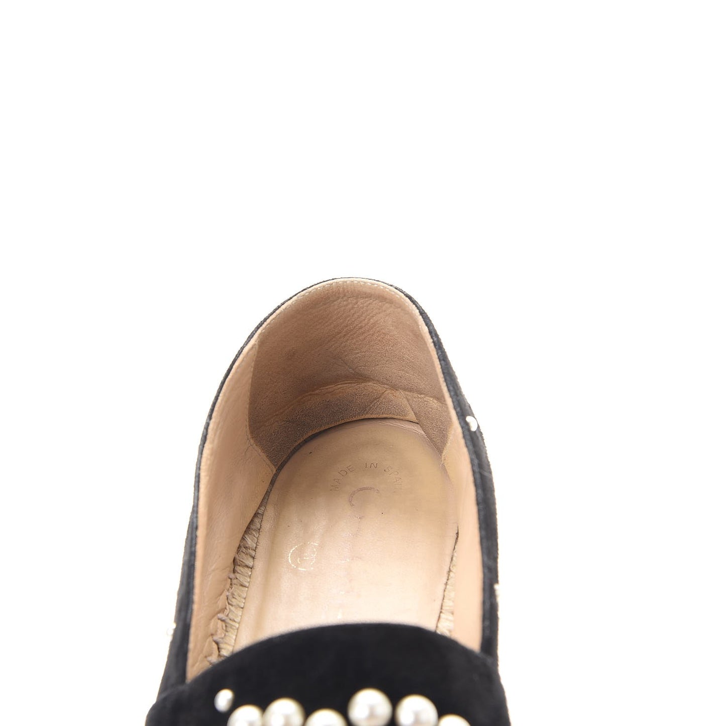 Suede Pearl CC Espadrilles 40 Black