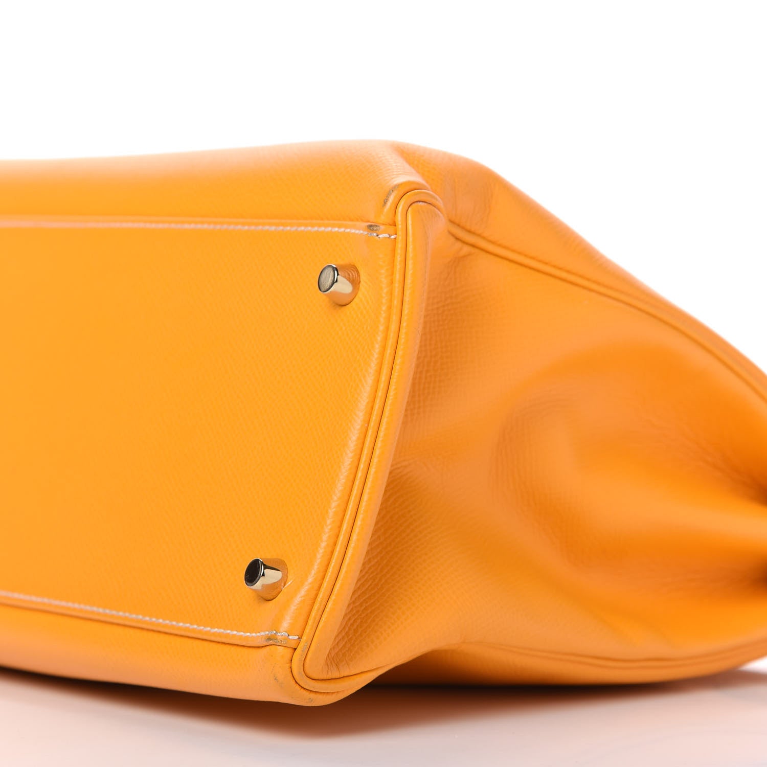 Hermes Epsom Candy Kelly Retourne 35 Jaune D'Or Feu 7 of 11