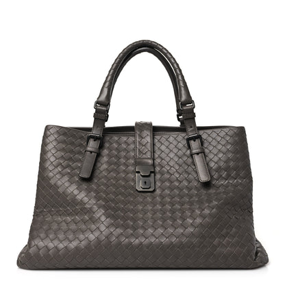 Bottega Veneta Nappa Intrecciato Medium Roma Tote Charcoal 1 of 9