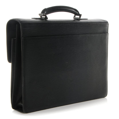 Louis Vuitton Epi Robusto 1 Compartment Briefcase Black 3 of 8
