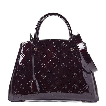 Louis Vuitton Vernis Montaigne MM Amarante 1 of 8