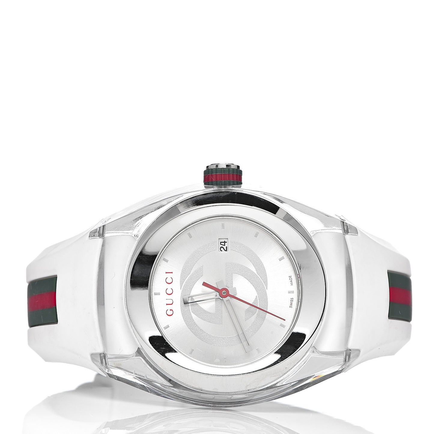 Stainless Steel Rubber 36mm Sync Web Quartz Watch