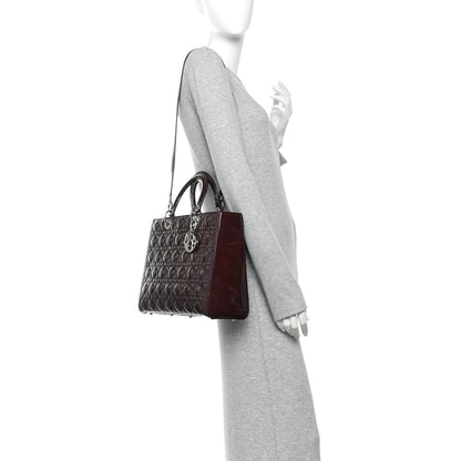 Christian Dior Patent Cannage Large Lady Dior Violet Purple 2 of 10