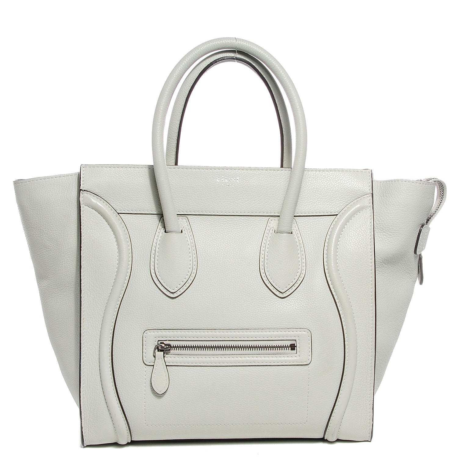 Celine Drummed Calfskin Mini Luggage Lune 1 of 8