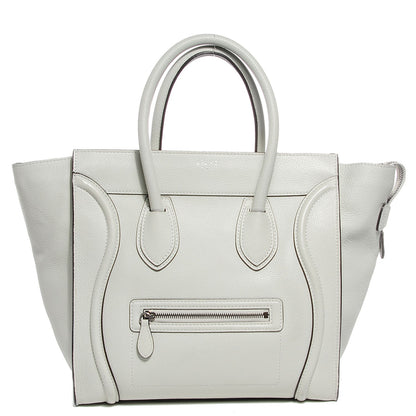 Celine Drummed Calfskin Mini Luggage Lune 1 of 8
