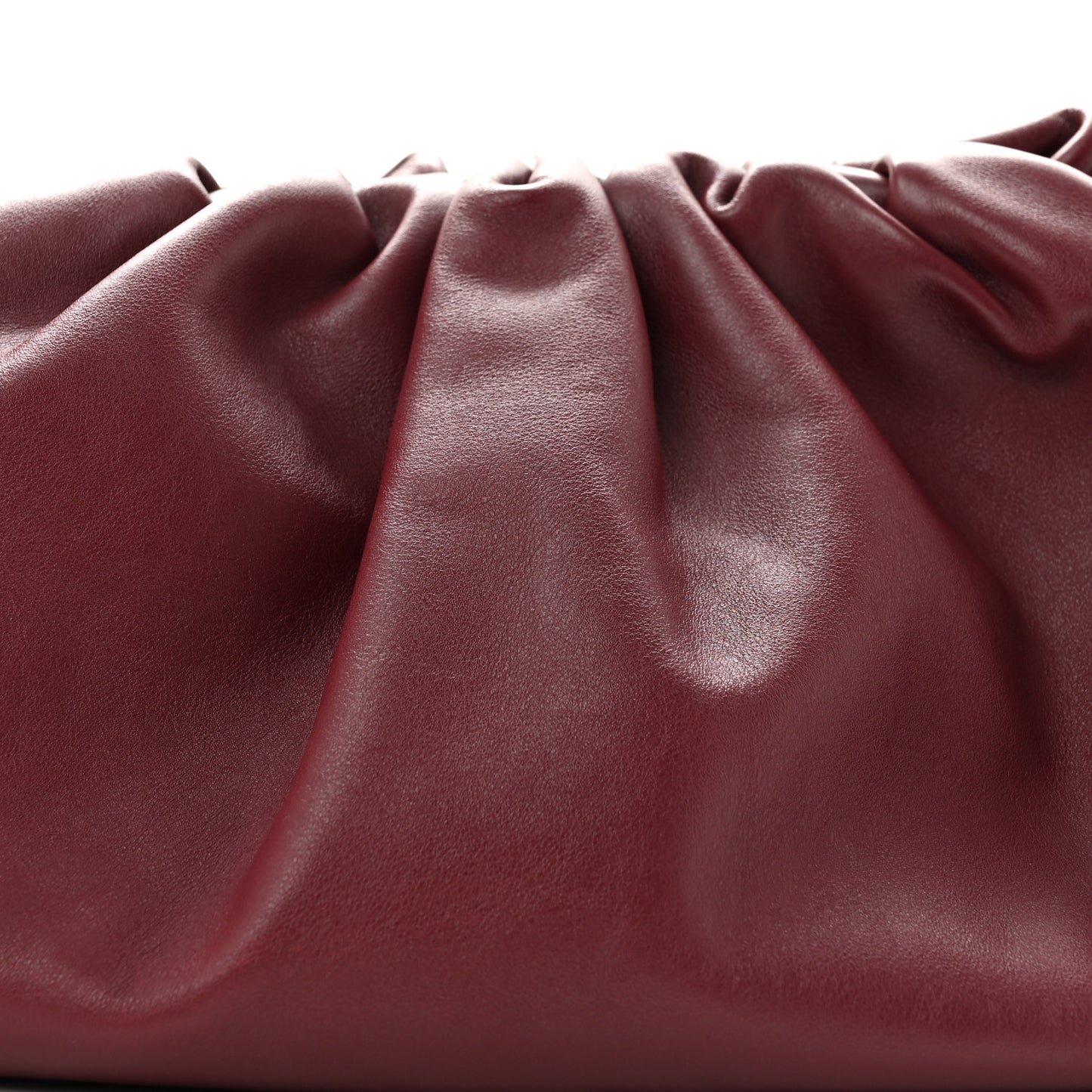 Smooth Butter Calf The Pouch Oversized Clutch Bordeaux