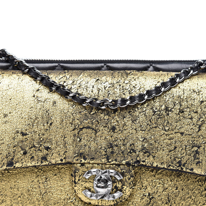 Chanel Lambskin Mineral Nights Wristlet Gold Black 11 of 11