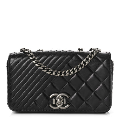 Chanel Glazed Calfskin Quilted Small Coco Boy Flap Black 1 of 9
