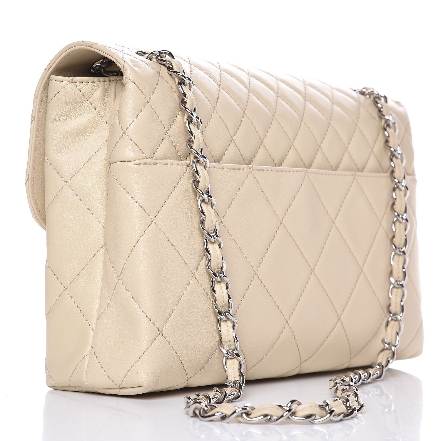 Chanel Calfskin Quilted In the Business Flap Bag Beige Clair 4 of 9