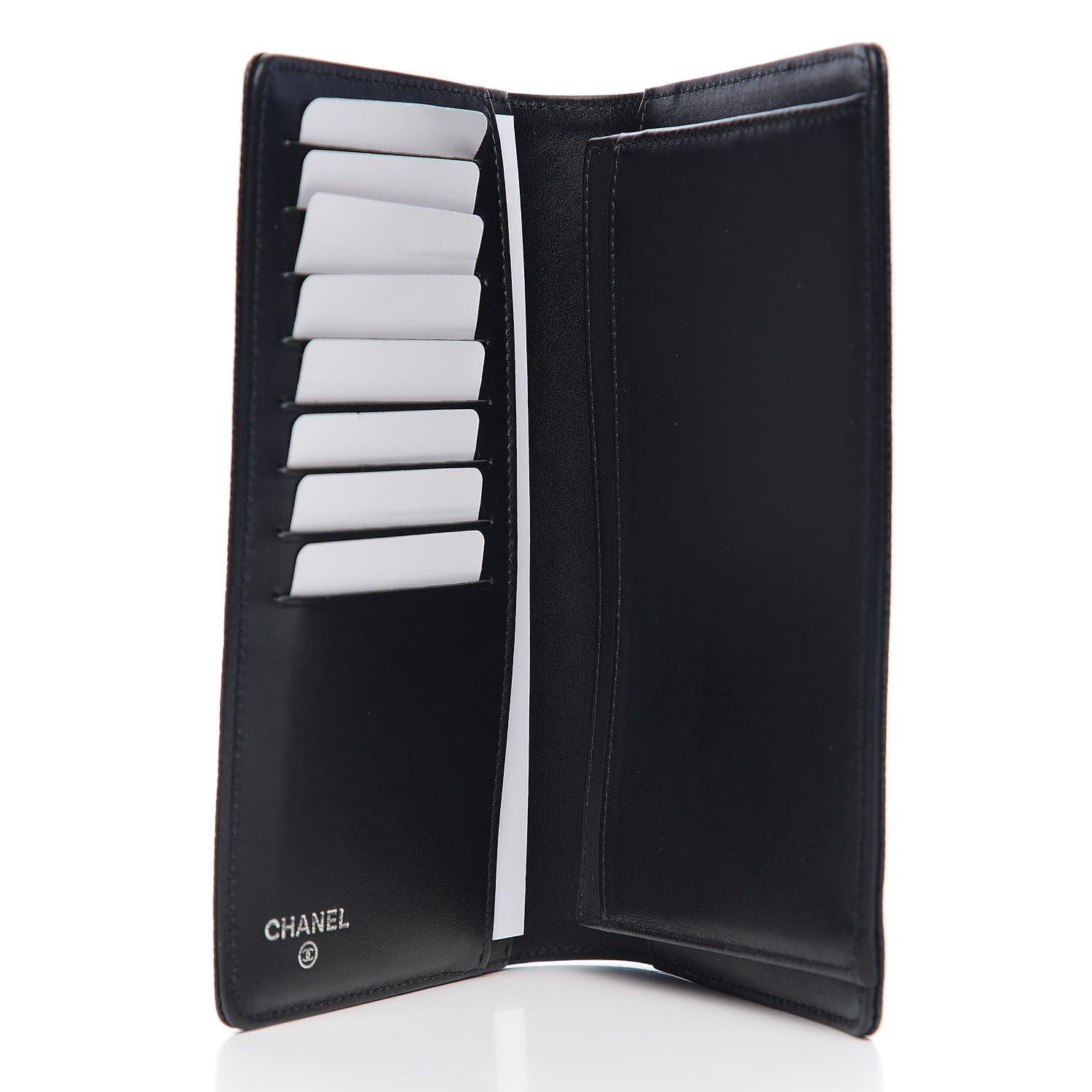 Chanel Caviar Timeless CC Yen Wallet Black 4 of 8