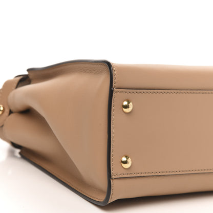 Fendi Vitello Seta Medium Peekaboo Iconic Satchel Cuoio 9 of 10