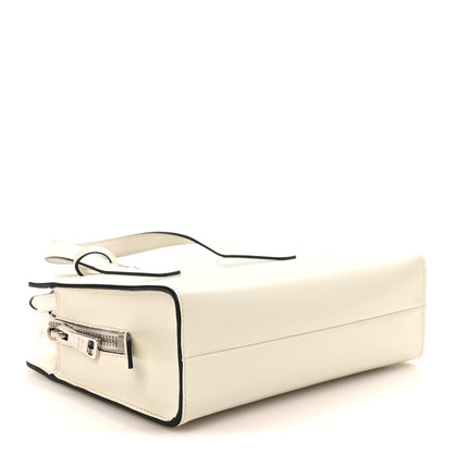 Prada Spazzolato Mini Re-Edition 1995 Double Handle Handbag White 4 of 8