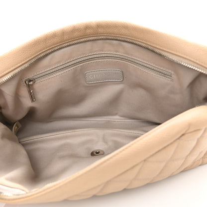 Chanel Caviar Quilted Jumbo Easy Flap Beige 5 of 15