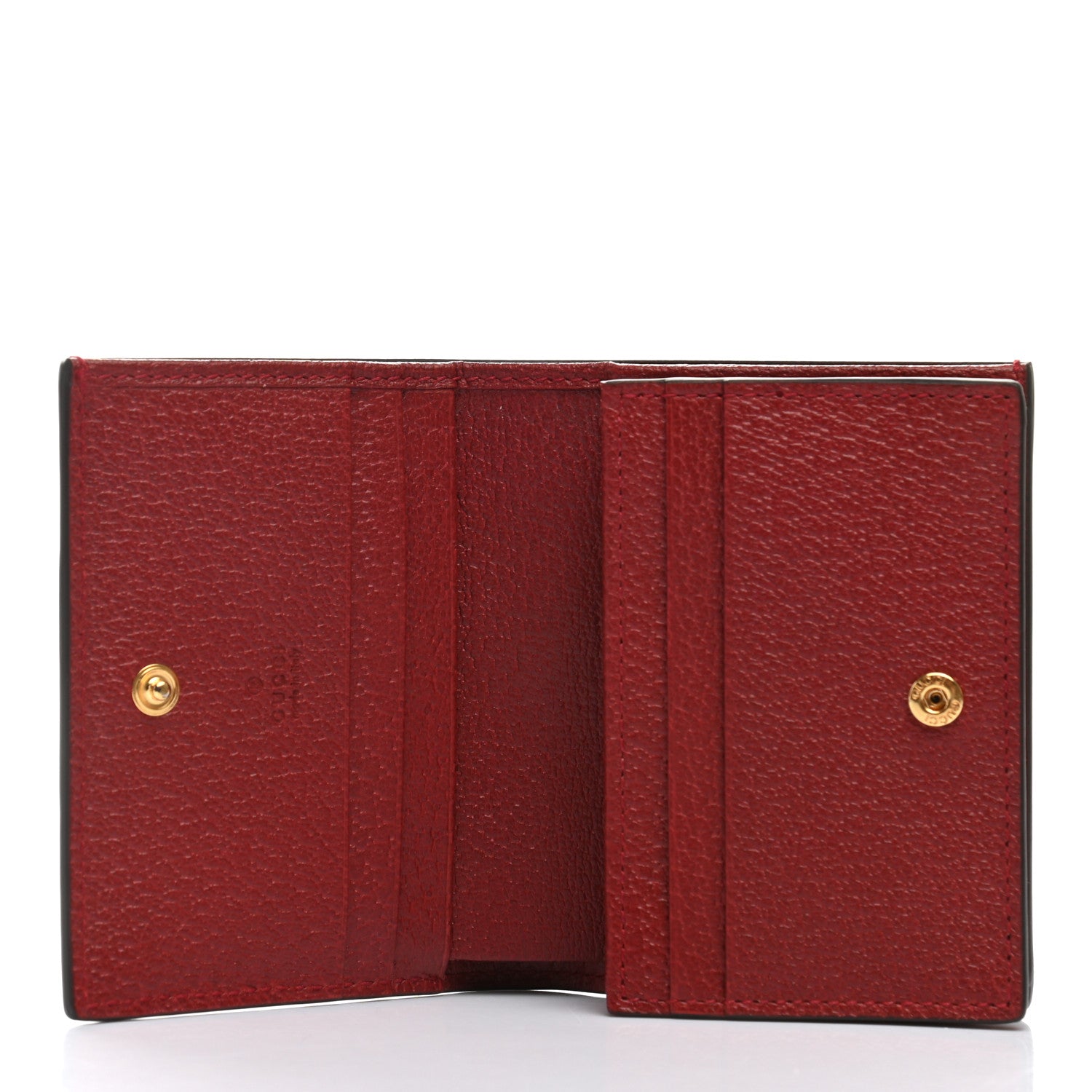 Gucci GG Supreme Monogram Flora Web Ophidia Card Case Red 5 of 9
