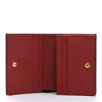 Gucci GG Supreme Monogram Flora Web Ophidia Card Case Red 5 of 9