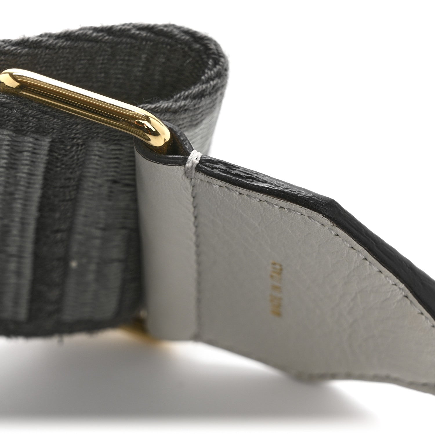 Fendi Ribbon Vitello Seta FF 1974 Adjustable Strap You Ardesia Pietra White Ice 6 of 6