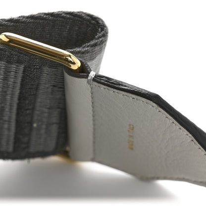 Fendi Ribbon Vitello Seta FF 1974 Adjustable Strap You Ardesia Pietra White Ice 6 of 6
