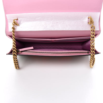 Gucci GG Supreme Monogram Strawberry Chain Wallet 5 of 10