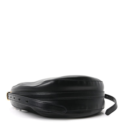 Prada Soft Calfskin Arque Shoulder Bag Black 4 of 10