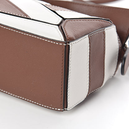 Loewe Calfskin Rugby Mini Puzzle Bag Brunette Soft White 9 of 10