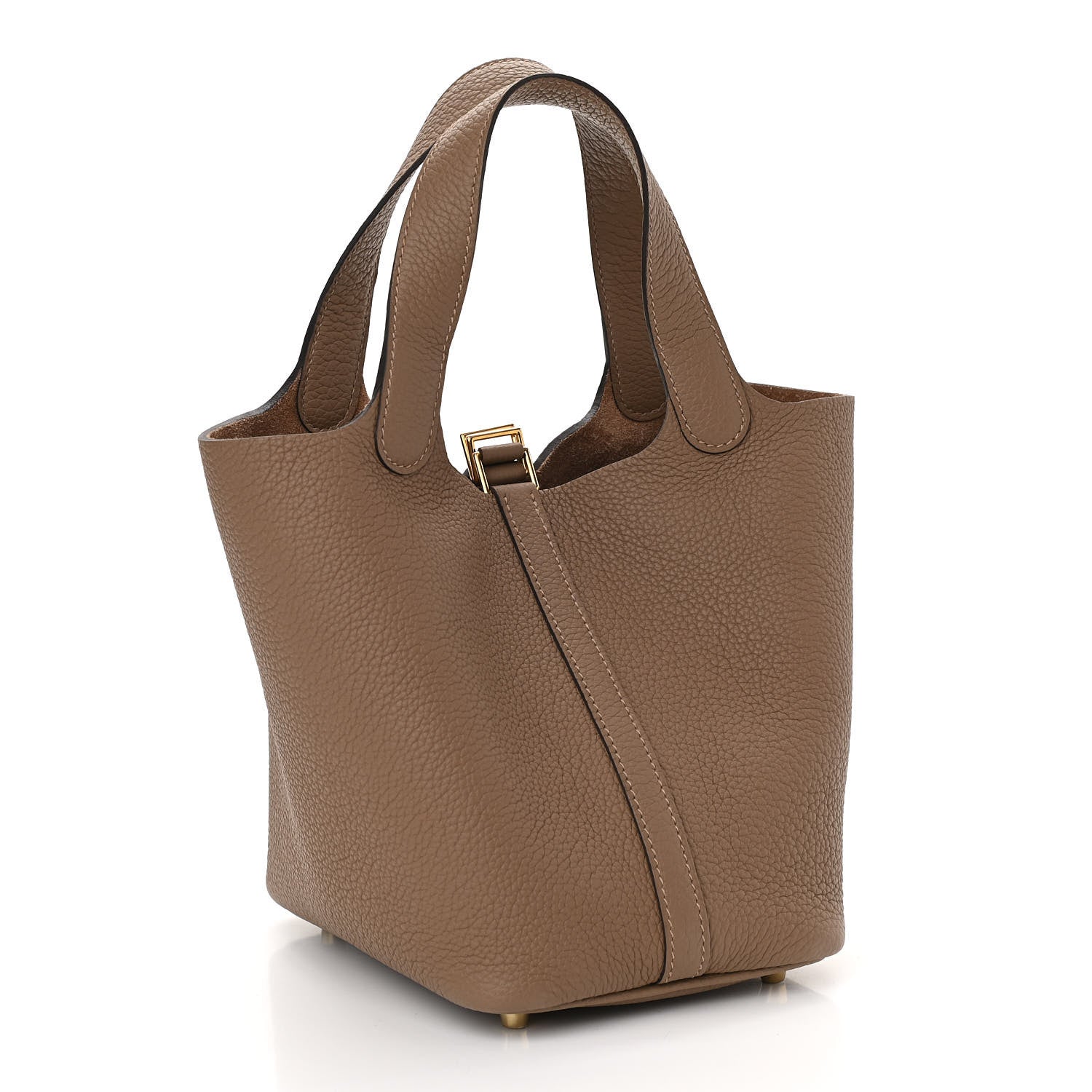 Hermes Taurillon Maurice Picotin Lock 18 PM Beige De Weimar 3 of 11