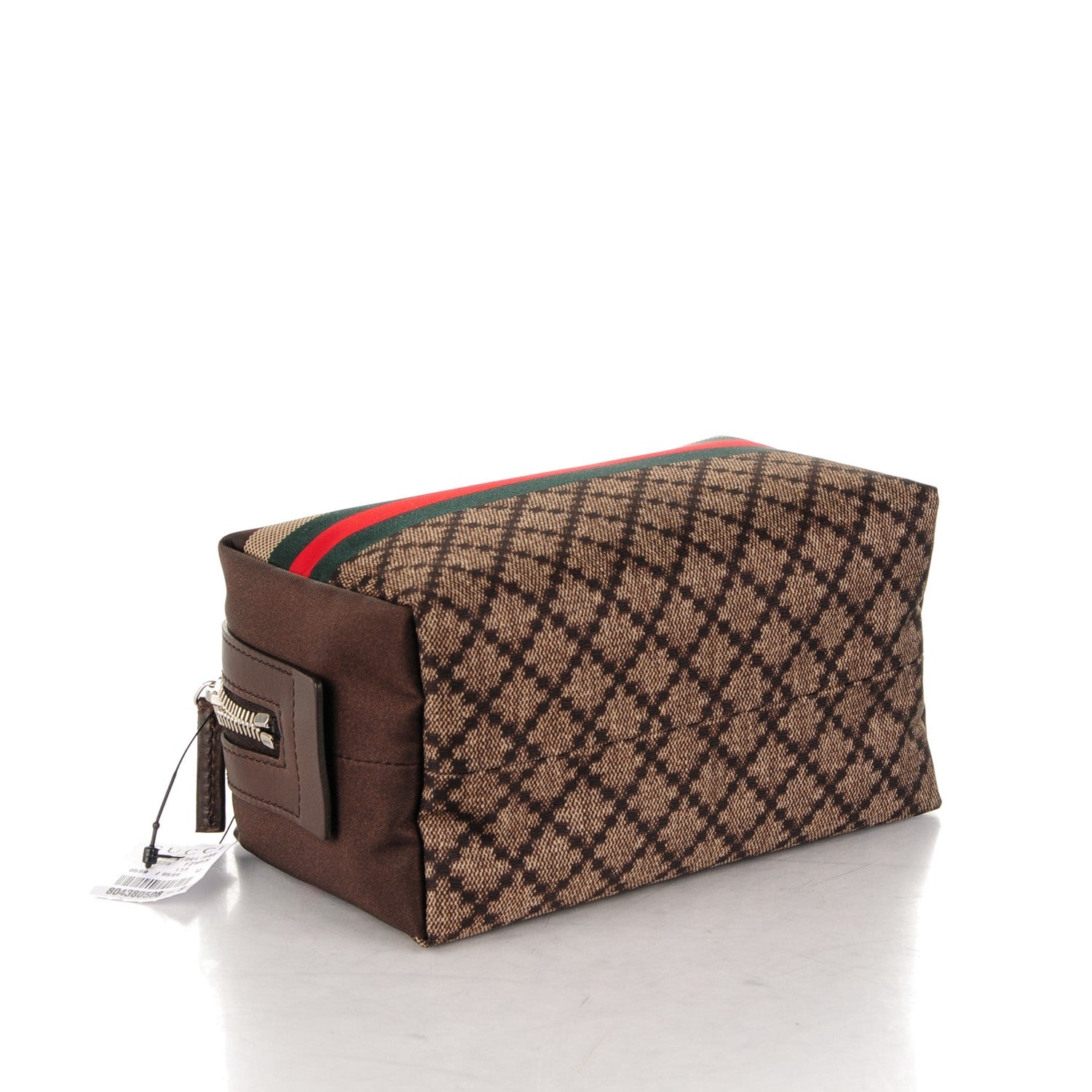 Gucci Nylon Diamante Small Cosmetic Case Brown 4 of 7