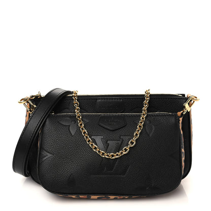 Louis Vuitton Empreinte Monogram Giant Wild At Heart Multi Pochette Accessories Black 1 of 7
